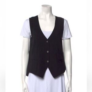L’Agence Vest Black Collarless size: M / 6